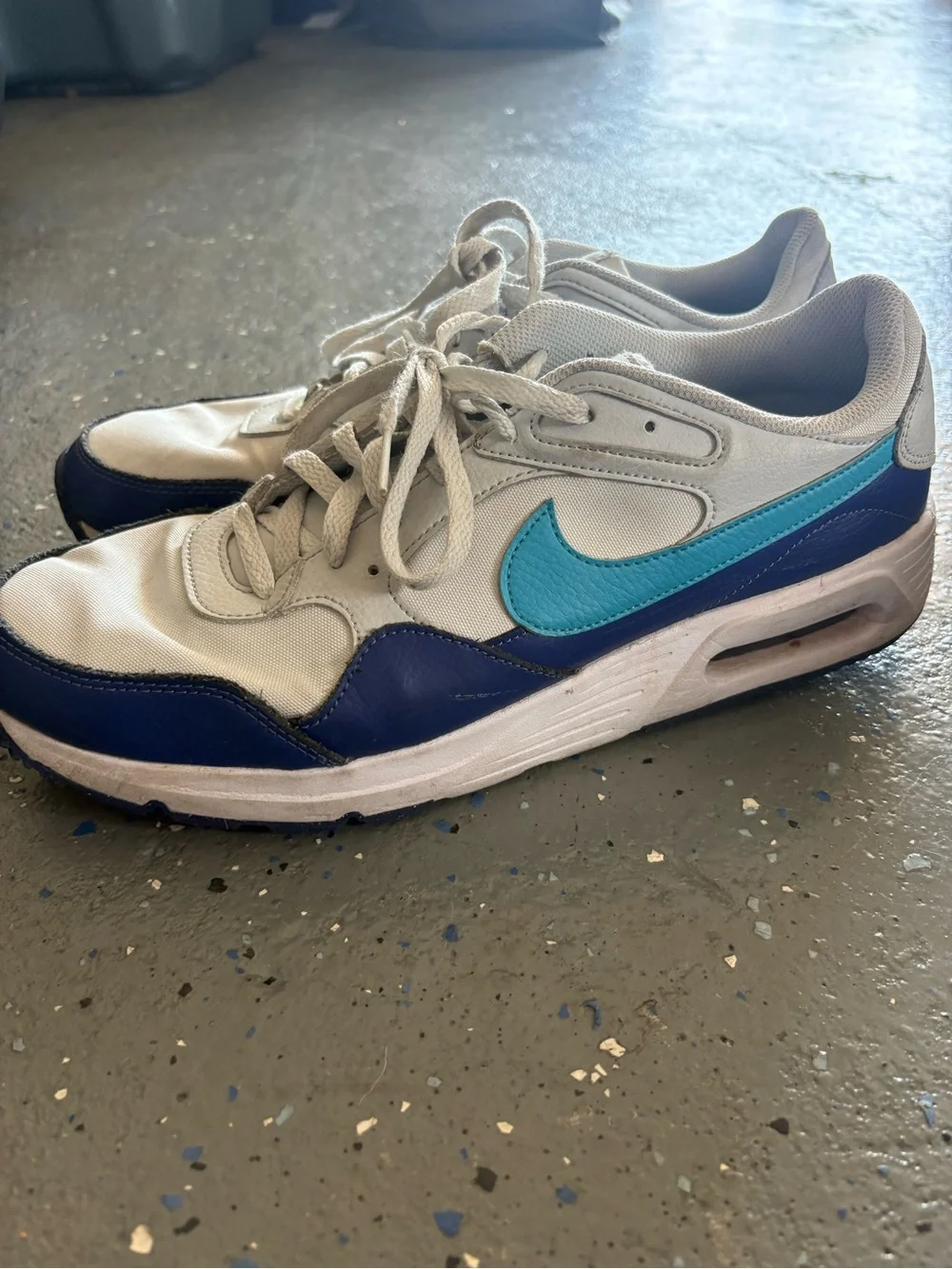 Nike Men’s Air Max Sneakers - White, Blue, Teal